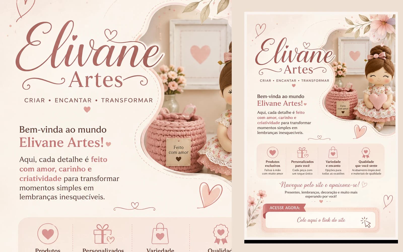Apresentação real do projeto Elivane Artes